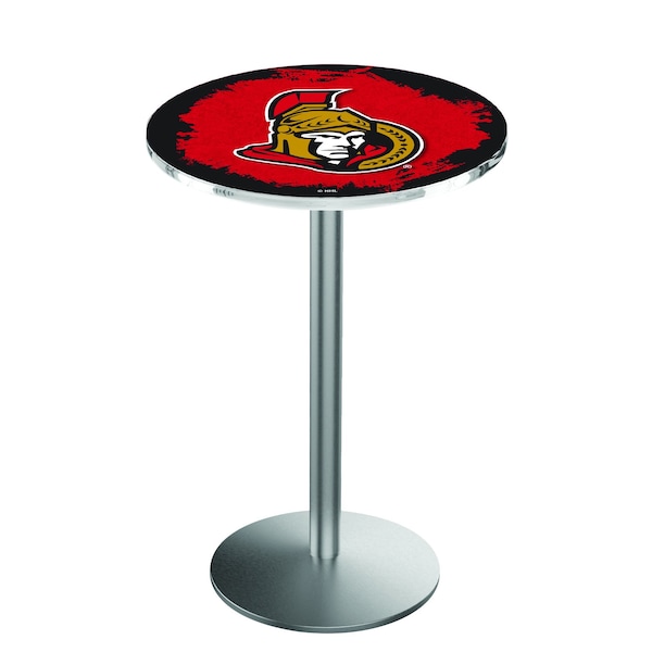 42" Stainless Steel Ottawa Senators Pub Table
